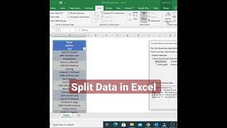 Split Data in Excel | Split Multiple Lines Data in Excel #shorts #exceltutoriales screenshot 3