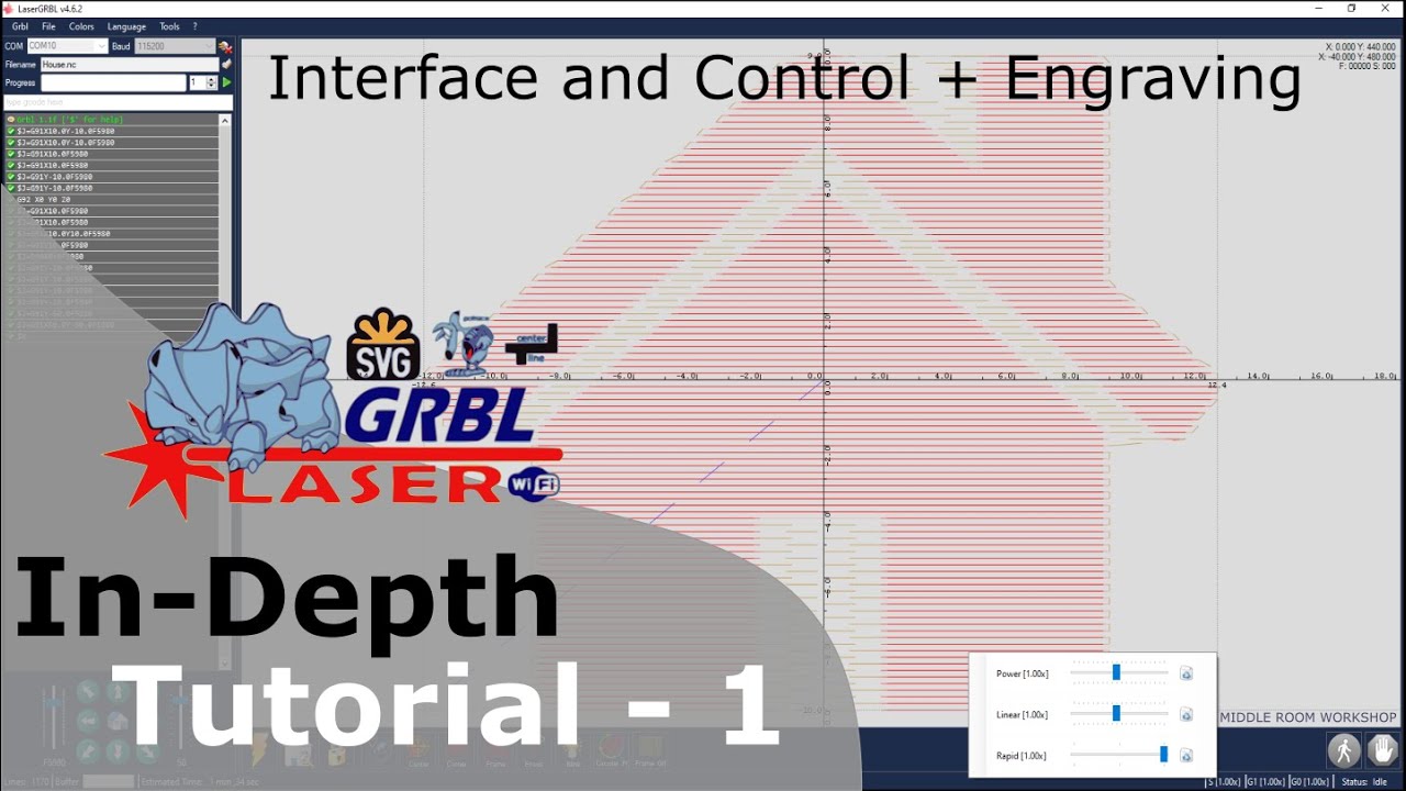 LaserGRBL In Depth Tutorial - Part 2 - Open, Append & Save gcode files +  Hint - YouTube