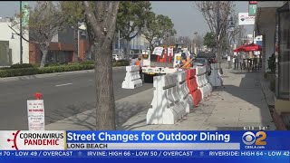 Atlantic Avenue Loses A Lane In Long Beach For Outdoor Dining