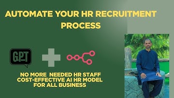 Automate Your HR Recruitment Process with ChatGPT, JSON & N8N | No-Code Hiring Workflow