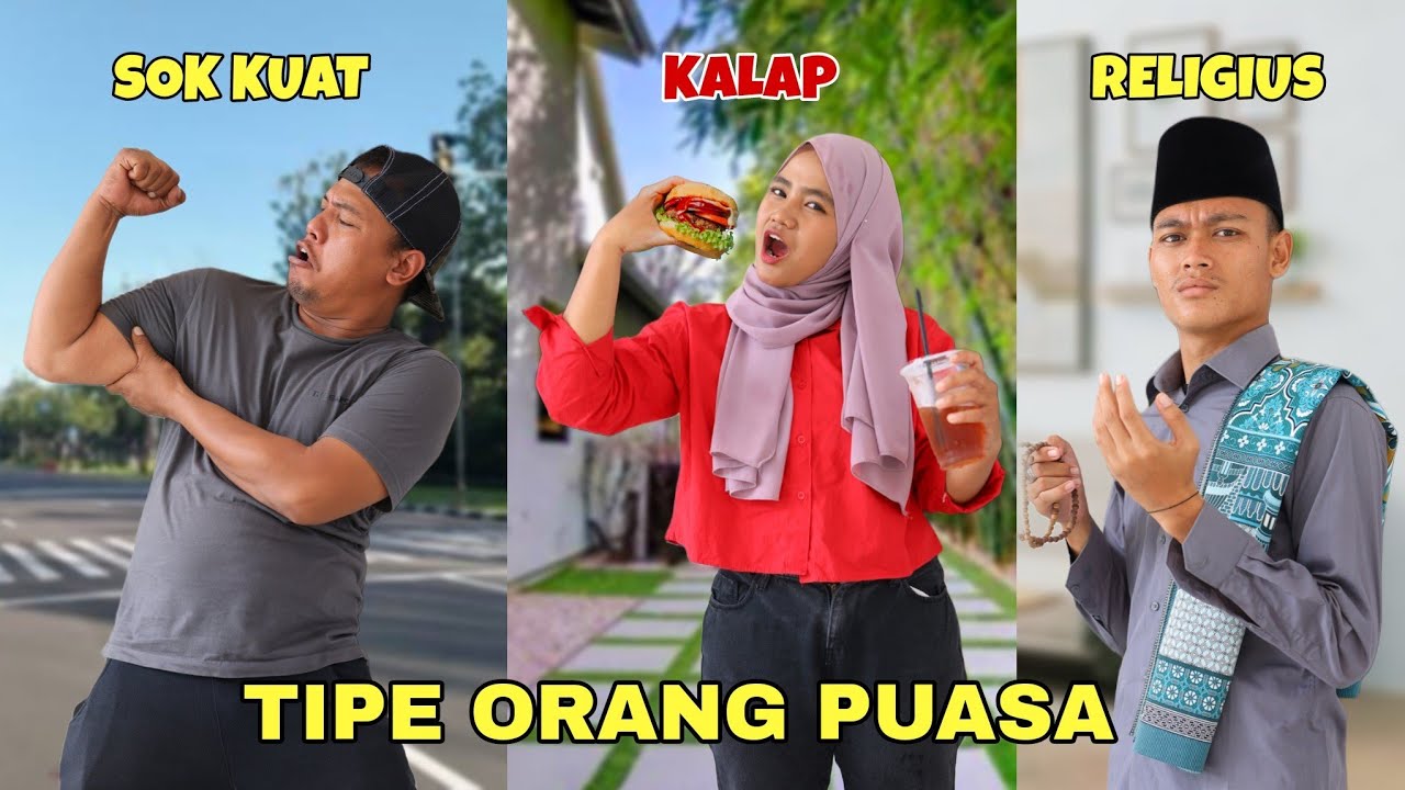 TIPE TIPE ORANG PUASA !! KALIAN TIPE APA NIH? | CHIKAKU FAMILY