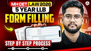MH CET LAW Registration 2026 🔴 | 5 Year LLB New Form Filling Process LIVE | How to Fill Form?
