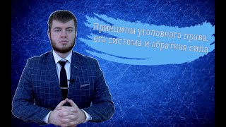 Лекция 2. Принципы уголовного права, его система и обратная сила