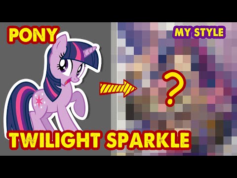 Pony bé nhỏ: Vẽ Twilight Sparkle theo phong cách Semi Realistic | Huta Chan