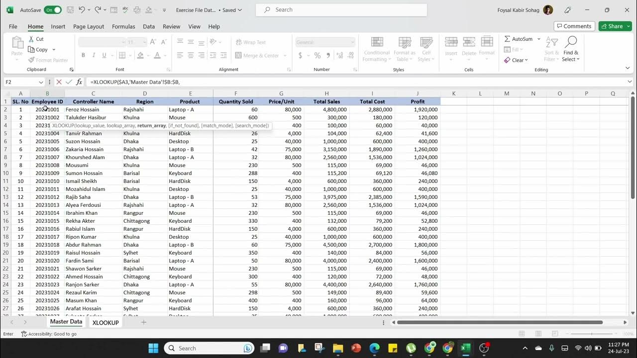 XLOOKUP New Awesome Excel Formula of VLOOKUP, HLOOKUP