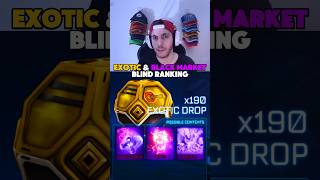ROCKET LEAGUE EXOTIC DROP BLIND RANKING 😳 #shorts