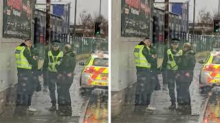 Man Walking Woman In Dog Gimp Suit On Leash Stopped By Glasgow Police