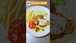 Chicken Steak with white sauce 😋 #chickensteaks #Steak #chicken