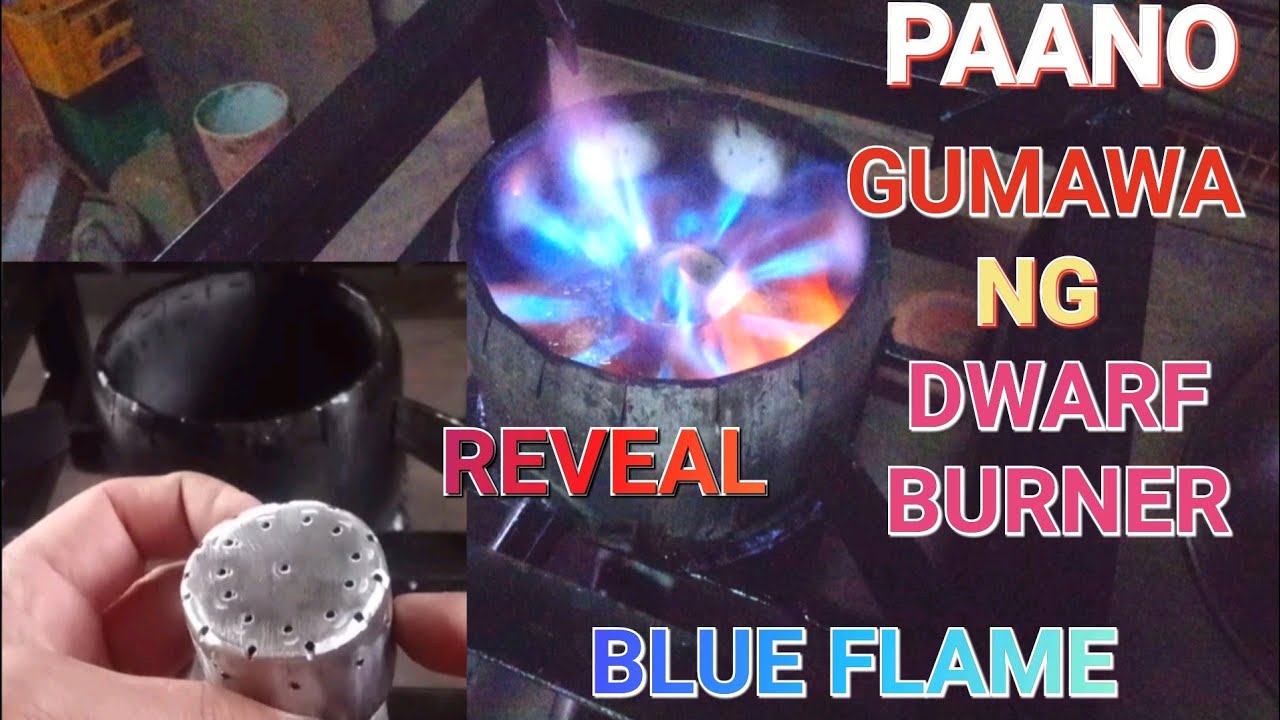 D.I.Y How To Make Dwarf Air Nozzle Burner/ Blue Flame/ Waste Oil Stove ...