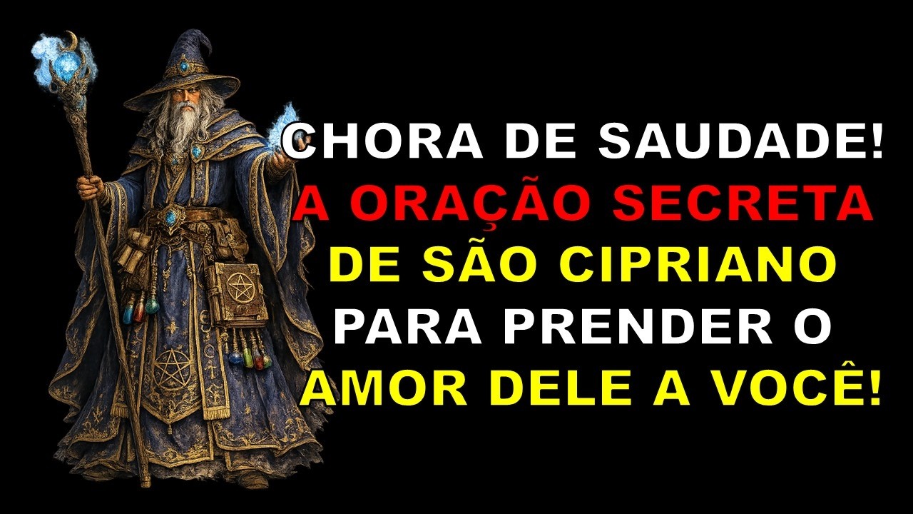 CHORA DE SAUDADE! A ORAÇÃO SECRETA DE SÃO CIPRIANO PARA PRENDER O AMOR DELE A VOCÊ!