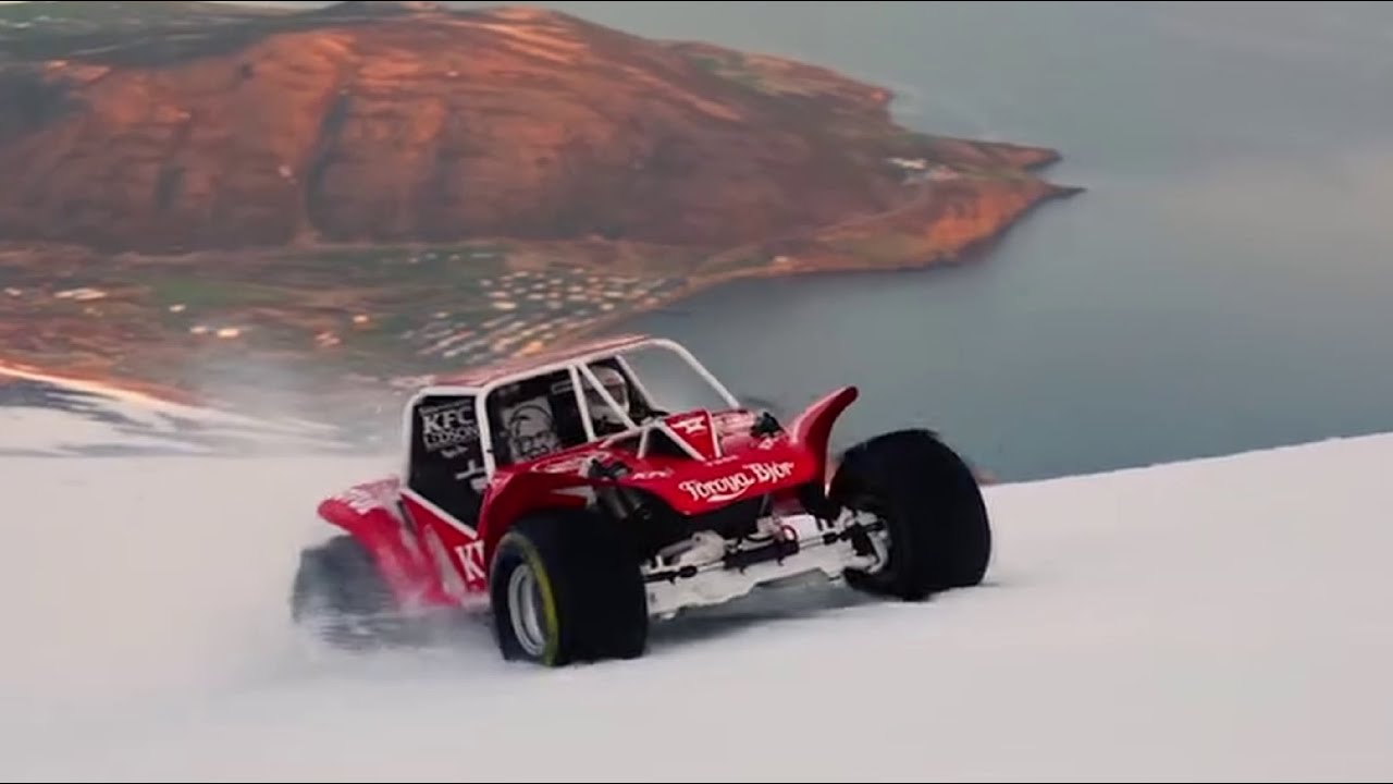 Thor drives up entire mountain in Iceland!