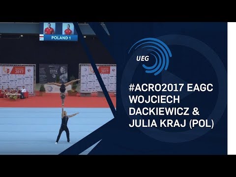 Wojciech DACKIEWICZ Julia KRAJ POL 2017 Acro Europeans Balance Final 