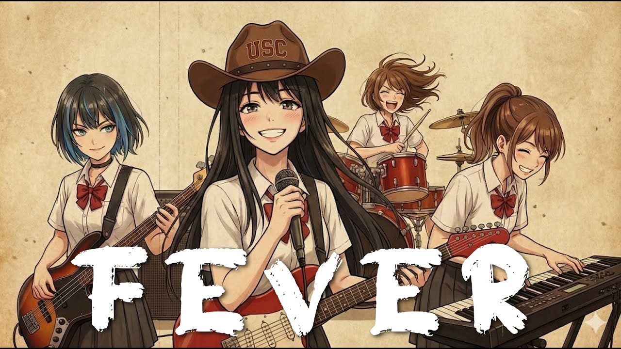 Fever - Dragon Ash / 永愛高校軽音部 (AI Band Cover) - YouTube