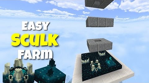 Basic Sculk Sensor/Shrieker Farm in Minecraft Bedrock 1.19