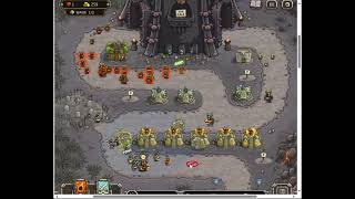 Kingdom Rush - The Dark Tower - iron hard, no hero