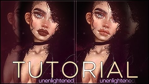 unenlightened | imvu speed edit tutorial