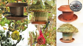 ​Two ideas how to make a bird feeder from pots  @DiY Art Ideas  Joanna Wajdenfeld