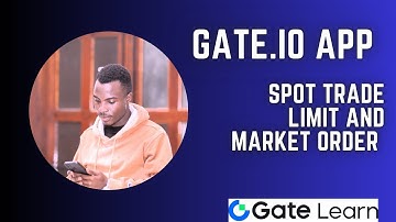 TUITORIAL ON HOW TO TRADE LIMIT, MARKET AND STOP LIMIT ORDER ON GATE.IO APP.