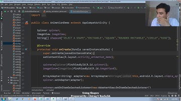 Android Practical 39 Spinner and Drawables (Programmatically)