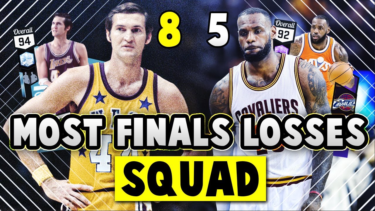 PLAYERS THAT HAVE THE MOST NBA FINALS LOSSES NBA 2K17 MyTEAM SQUAD PLAYERS THAT HAVE THE MOST NBA FINALS LOSSES NBA 2K17 MyTEAM SQUAD