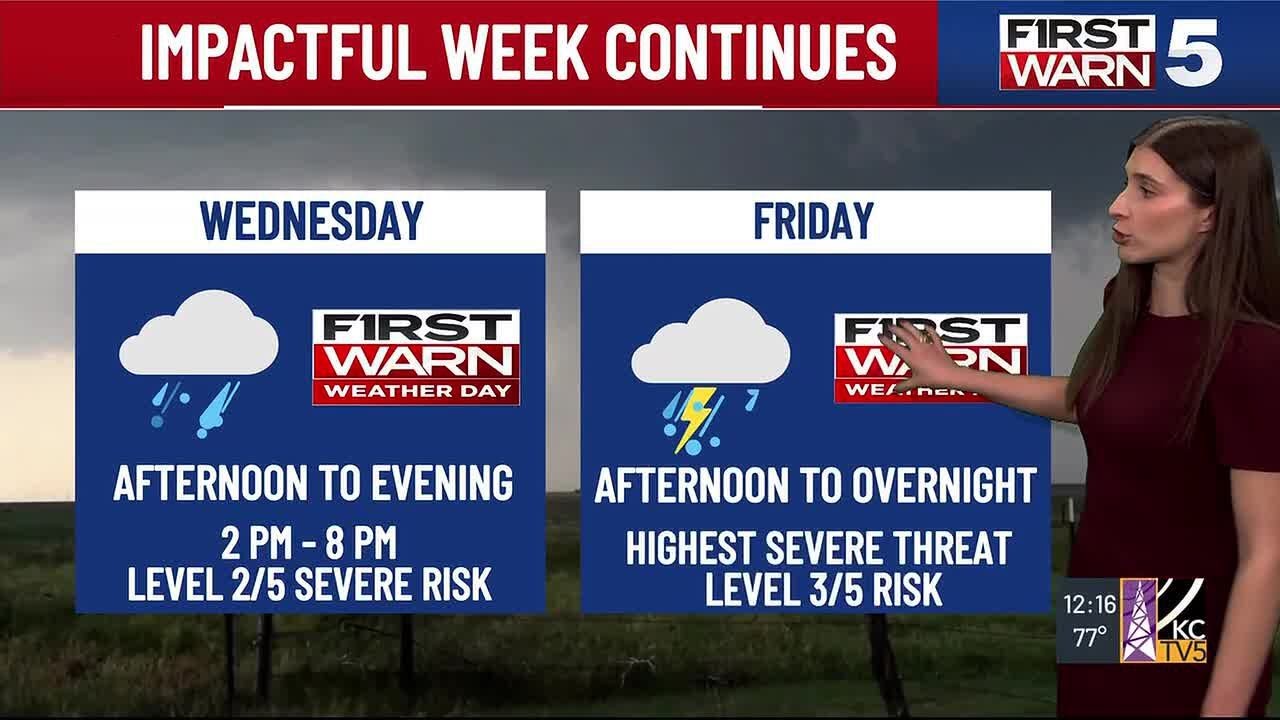 First Warn Weather Day: Chance of severe storms grows for parts of ...