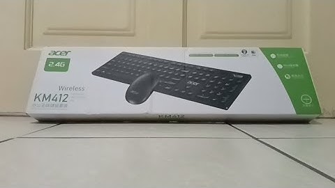Unboxing Wireless mouse and keyboard by brand ACER