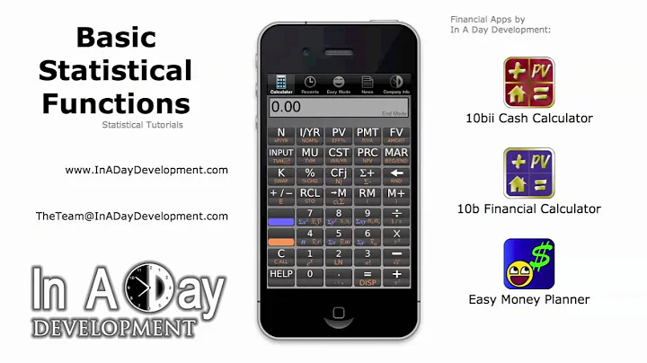 Basic Statistical Functions - 10bii Cash Calculator