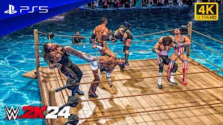 WWE 2K24 - Legendary Water Royal Rumble Match | PS5™ [4K60]