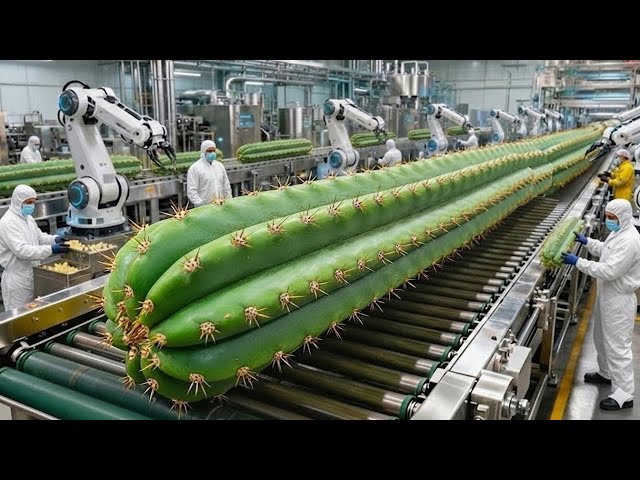 Inside the Largest High-Tech Cactus Stem Factory You've Never Seen Before  (Full Process) - YouTube