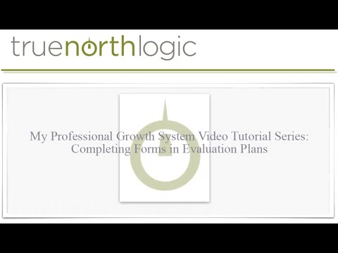 myPGS Tutorial:  Completing Forms in Evaluation Plans