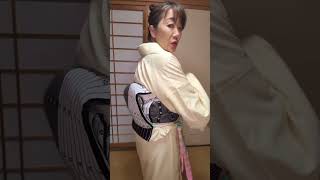 袋帯の結び方、帯の形の作り方 - YouTube