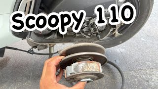 Honda Scoopy 110/ CVT Scooter drivetrain parts replacement 