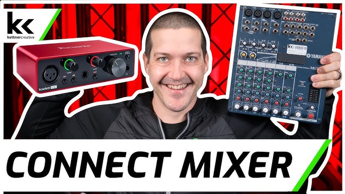 Connect Mixer to 2i2 Audio Interface - YouTube