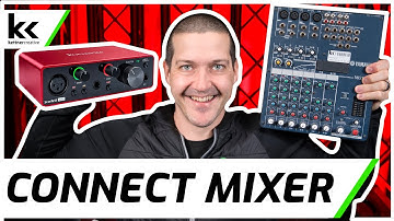 Connect Audio Mixer to Scarlett Solo Audio Interface