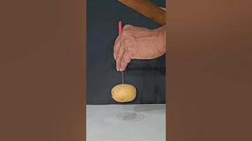Potato and knife experiment #shorts #experiment #potato
