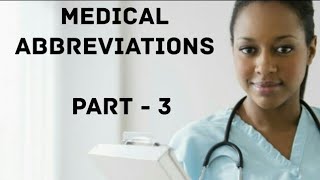 Thumbnail Medical abbreviations for  nurses and doctors / Important medical terms and abbreviations