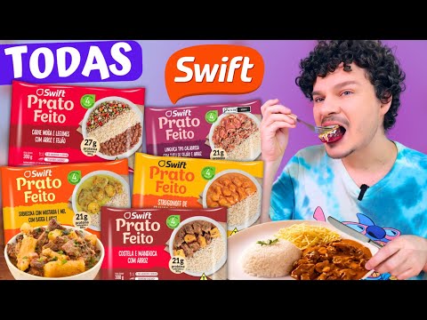 PROVAMOS TODAS MARMITAS DA SWIFT - Vale a pena?