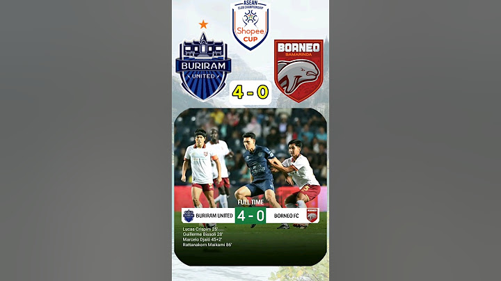 Buriram United 4 - 0 Borneo FC Samarinda ~ Asean Club Championship #borneofc