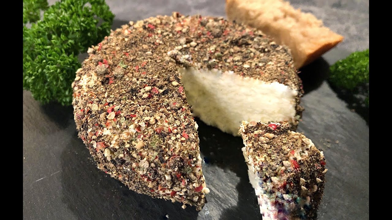 Recette fromage maison rapide, aux poivres, 10 minutes de préparation