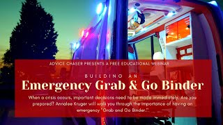 Building an Emergency Grab and Go Binder