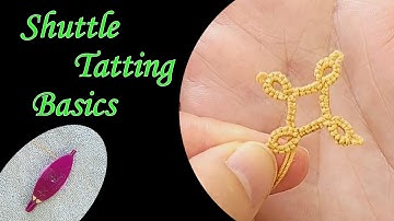 Shuttle Tatting Basics (slow motion) @Helen