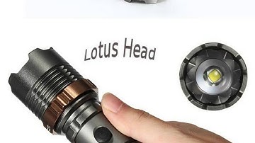 Ultrafire Cree XM L T6 2000LM 3 Modes Waterproof Lotus Head LED Flashlight