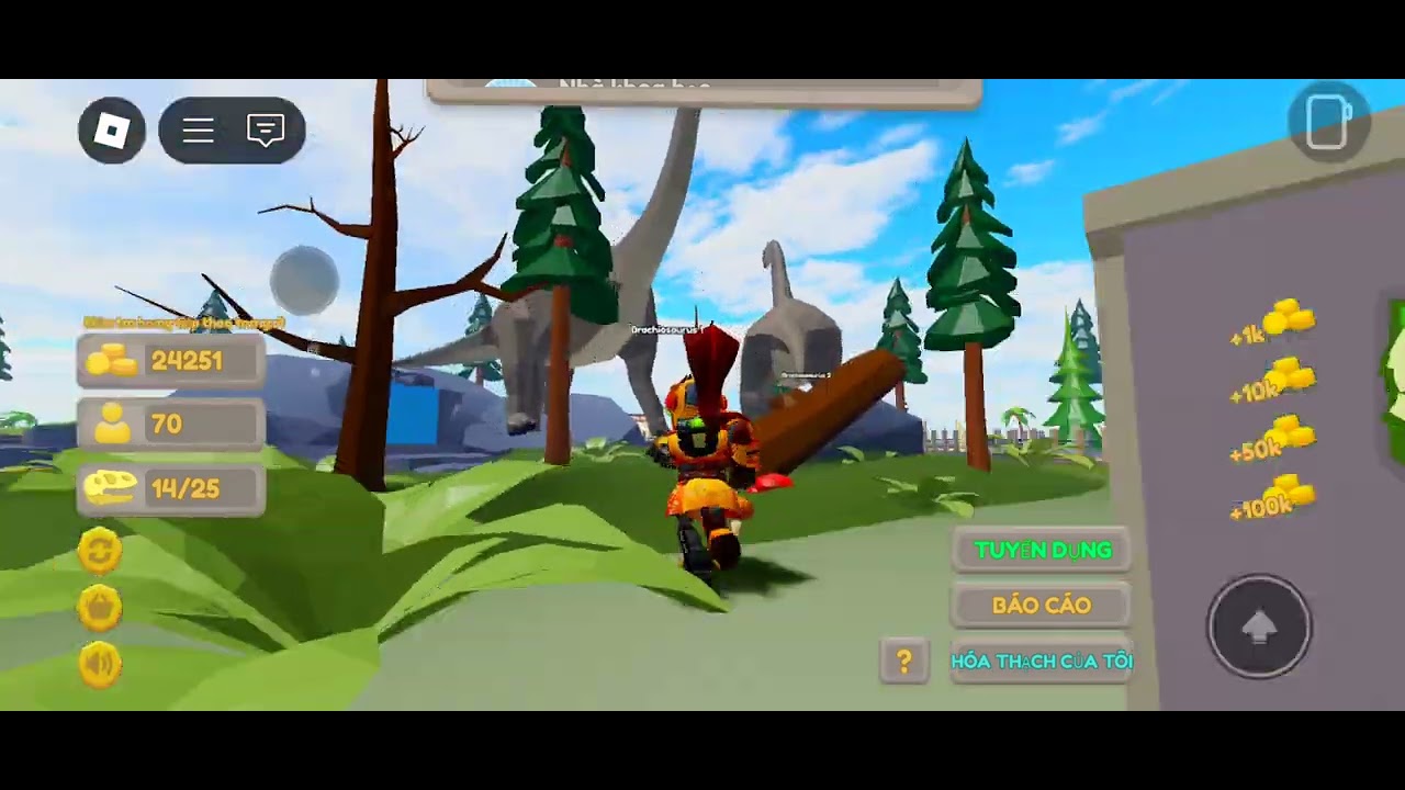 Long R Roblox game khủng long trong roblox - YouTube