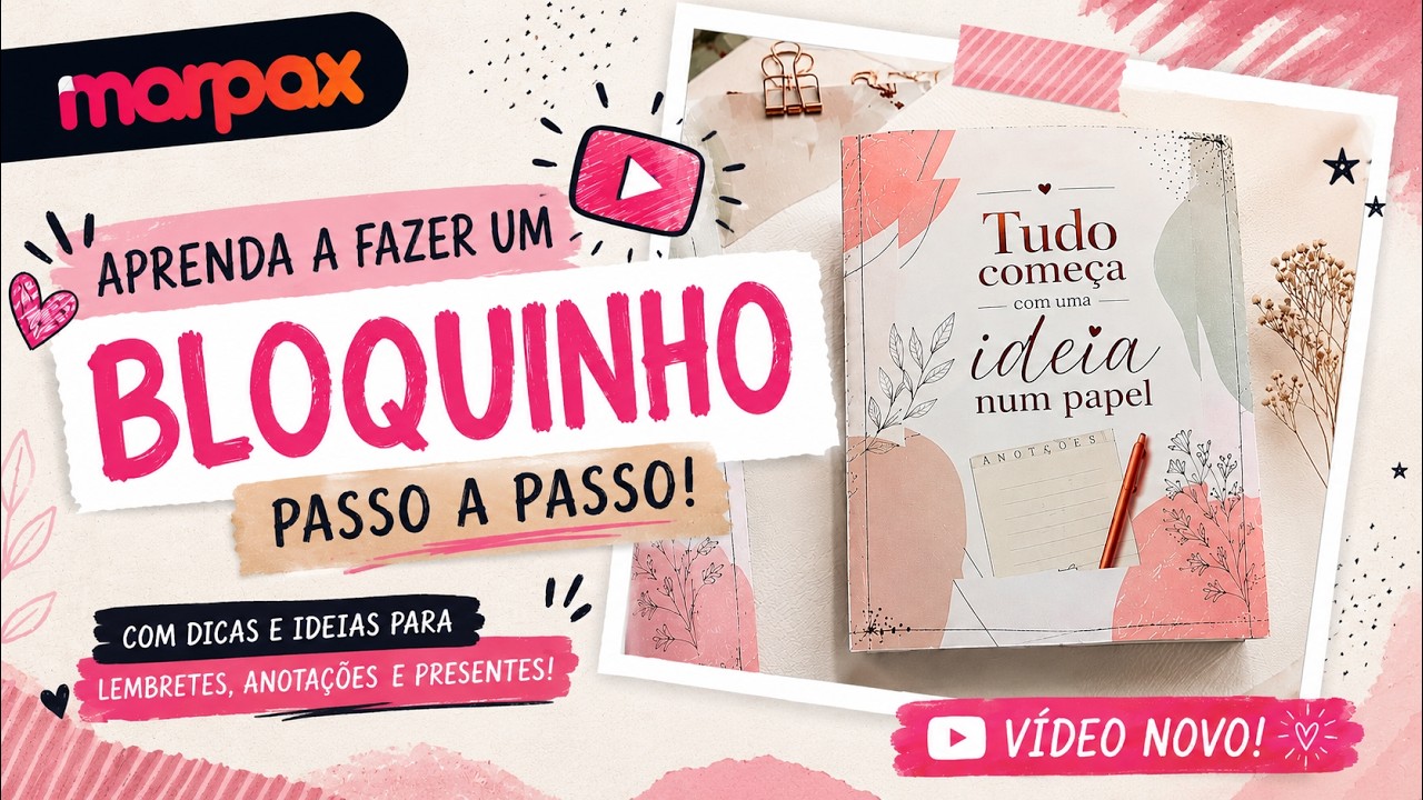 Capa do vídeo Venha aprender a fazer um bloquinho com nosso embaixador Gui Maia!👀