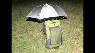 Backpacking Umbrella Head and Hands Free Version 3.0 - How to Make
