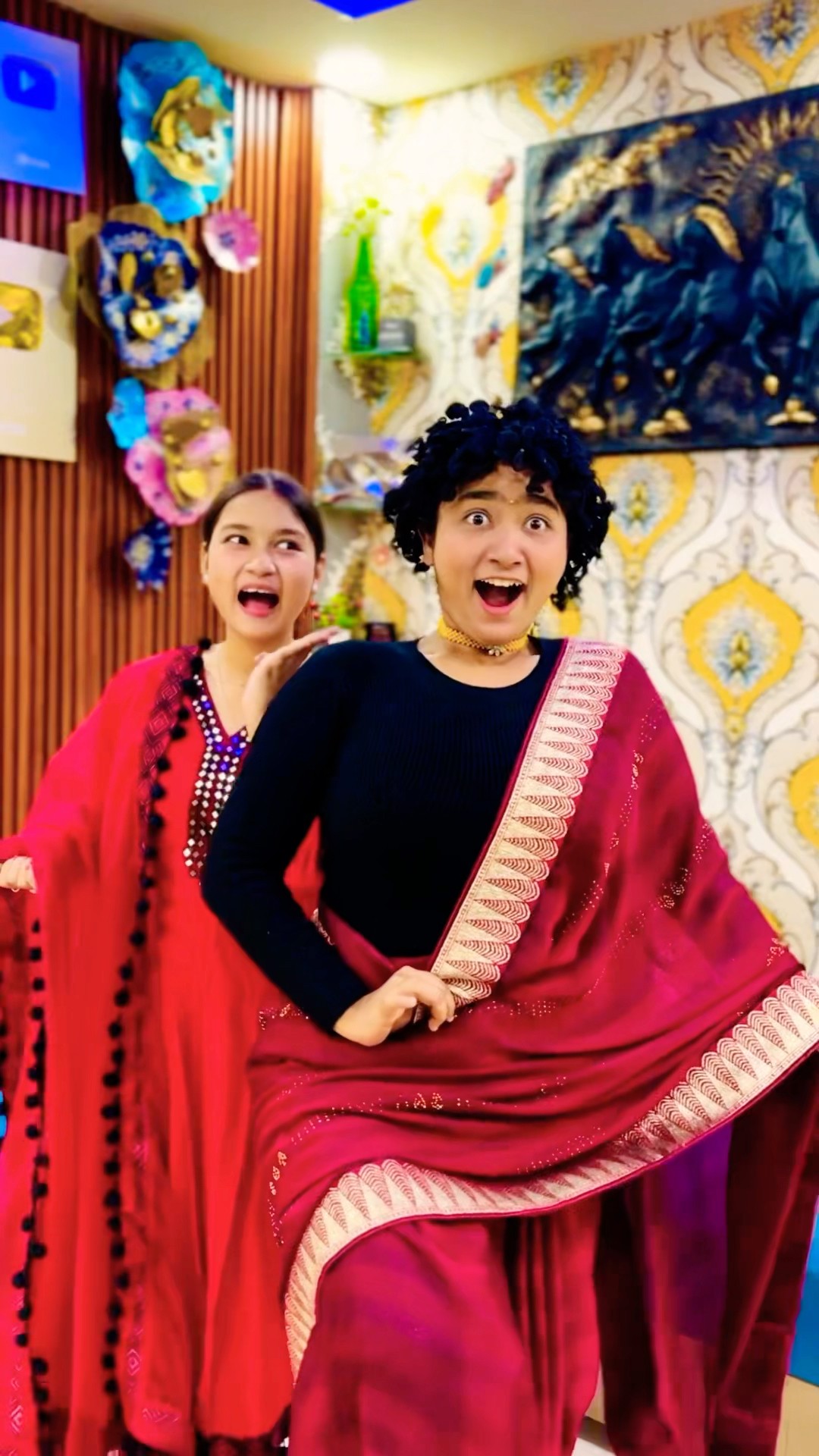 Golu Bana Papa Ki Pari ? Red Wali Saree Part 4 #papakipari #shorts #comedy