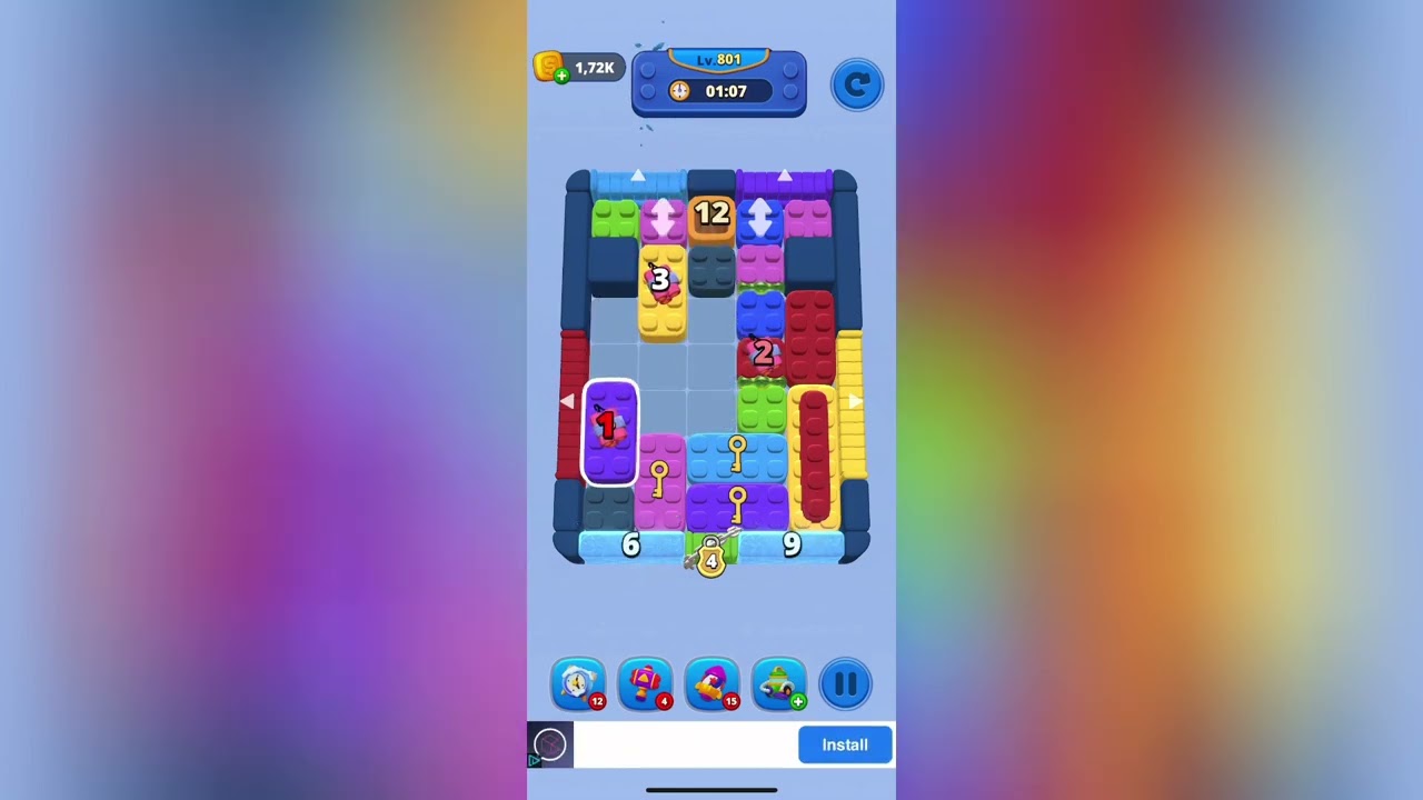Color Slide Jam Level 801 Solution Walkthrough - YouTube