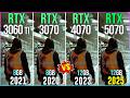 RTX 3060 TI vs RTX 3070 vs RTX 4070 vs RTX 5070 - Test in 20 Games