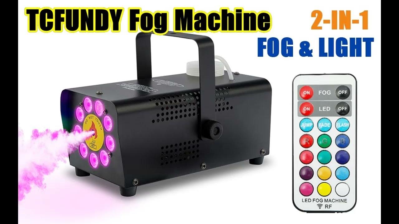 TCFUNDY Fog Machine with 9 LED Lights ️Introduce features highlight