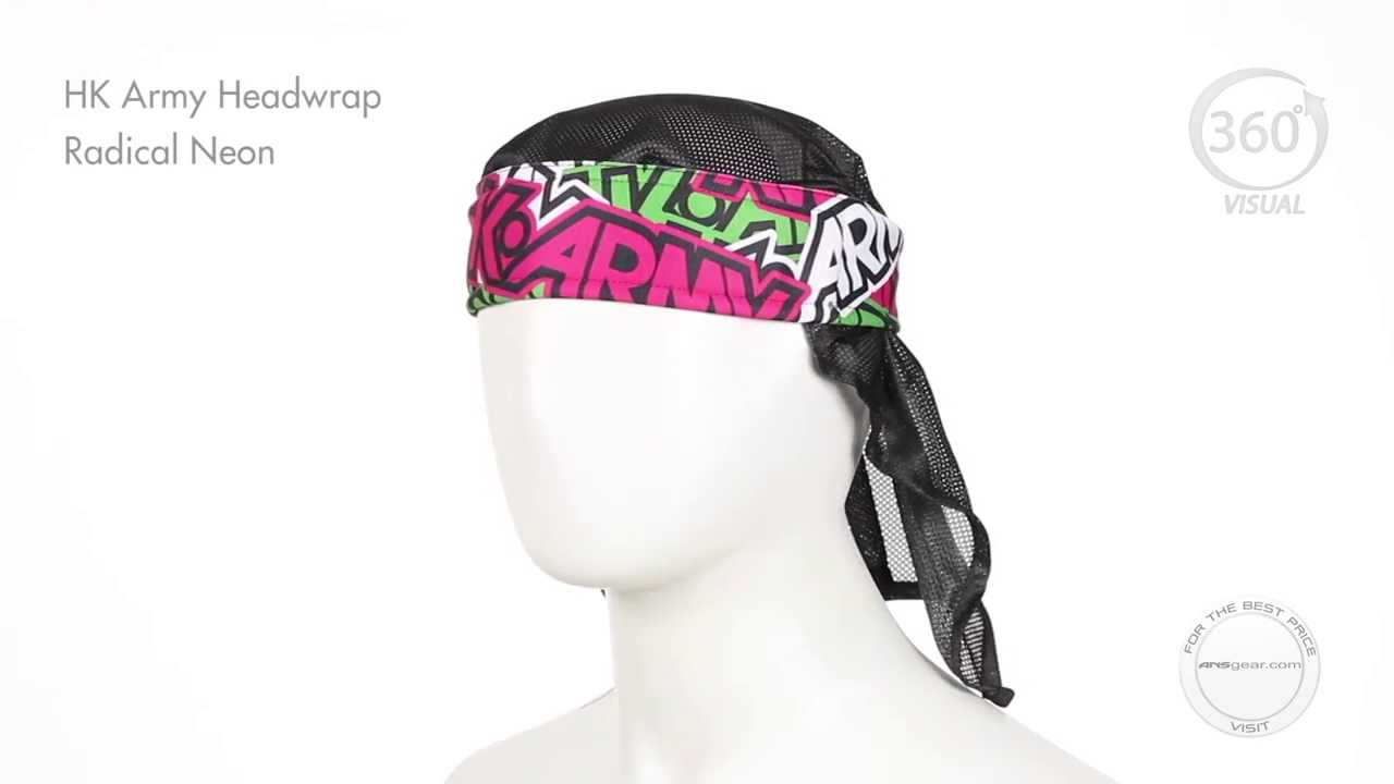 Hk Army Paintball Headwrap - Radical Neon - Visual 360